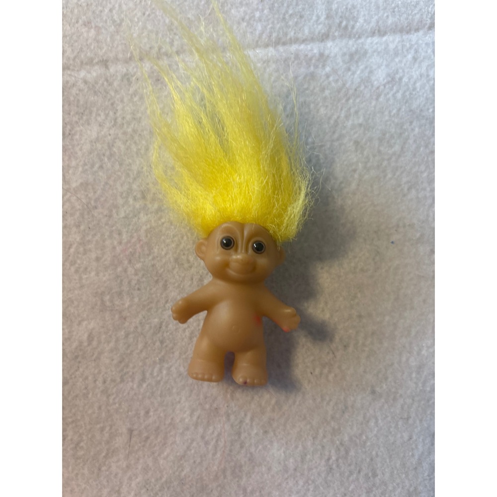Vintage Russ Troll Doll Small Yellow Hair Cute Collectible‎ Toy